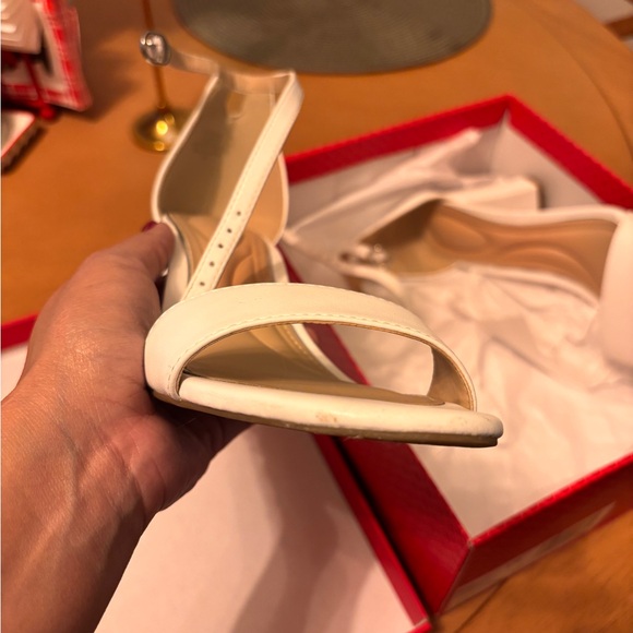 Kelly & Katie White Heeled Sandals - Picture 6 of 8